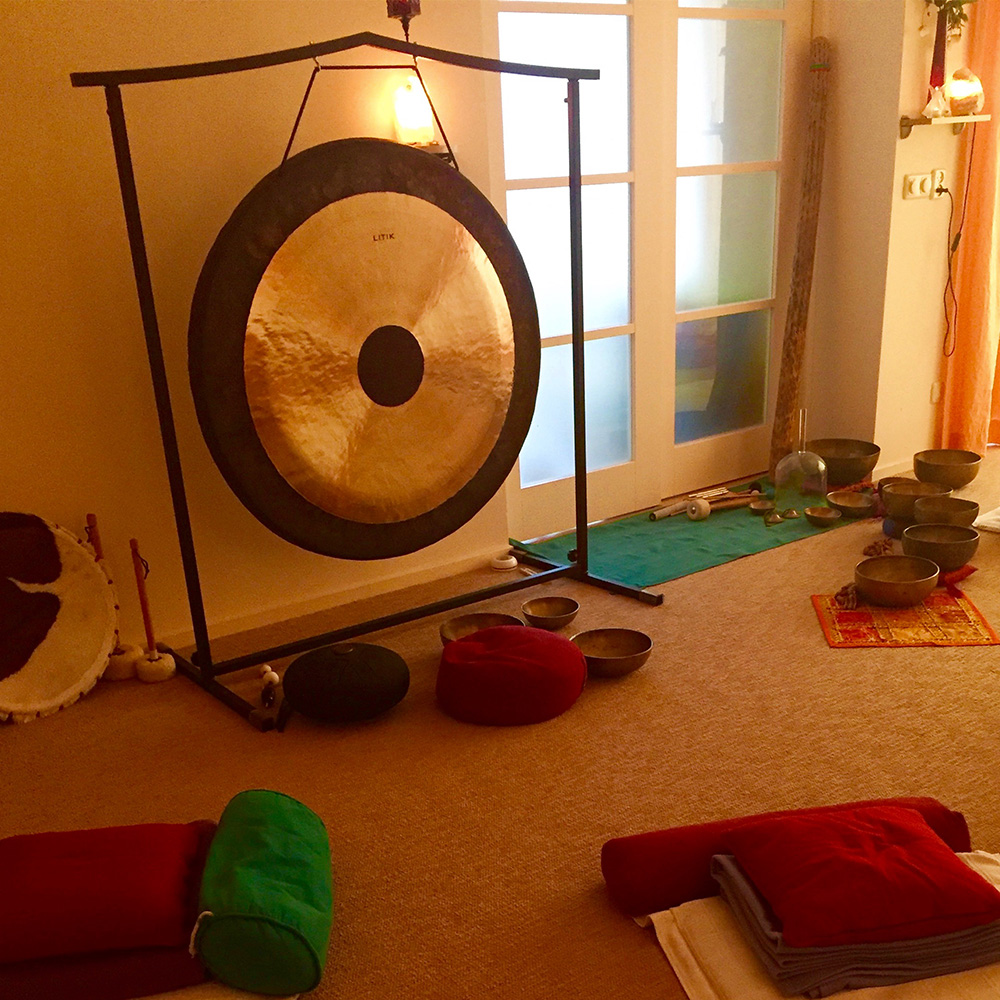 gong in yogaruimte